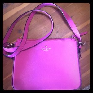 Kate Spade fuchsia crossbody handbag